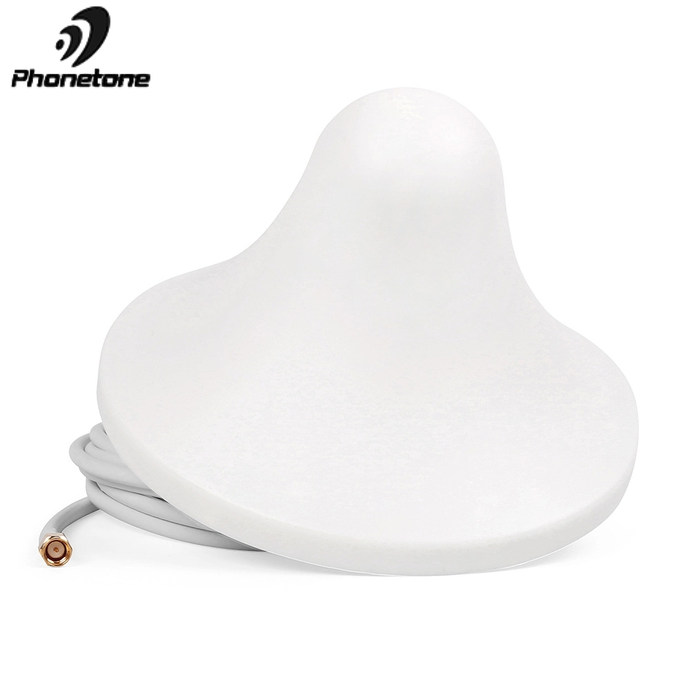 Antenne omnidirectionnelle 3-5dbi LTE pour plafond intérieur, 698-2700MHz, connecteur mâle SMA pour répéteur de Signal cellulaire