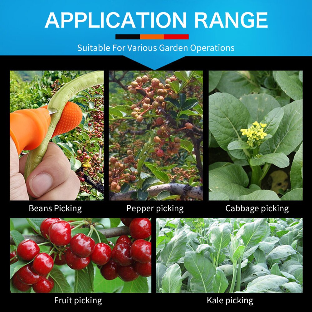 Herramientas de jardinería, cortador de pulgar, dedo separador, herramientas, dispositivo de recolección, tijeras de podar para cosecha de jardín, jardinería de plantas, artefacto