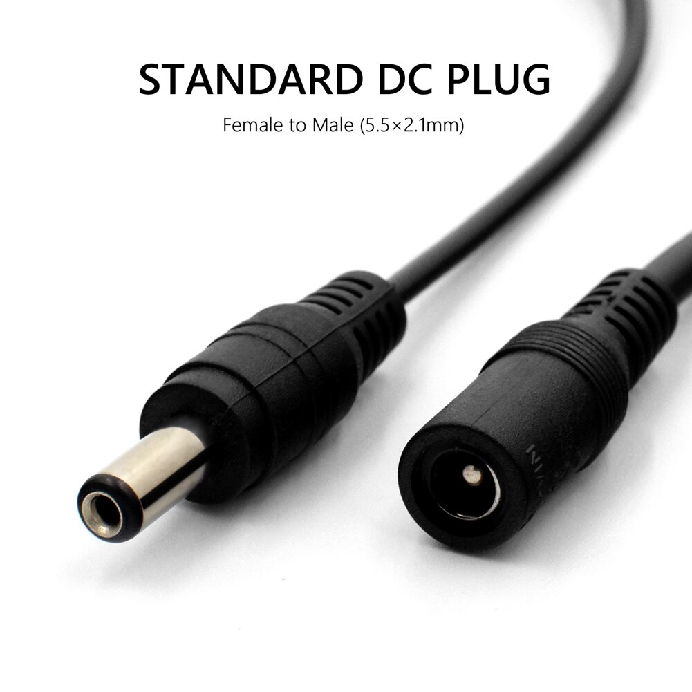 Dc Power Splitter Kabel Pvc Plastic Kabel 1 Female Naar 2/3/4/5/8 2.1X5.5Mm Dual Man Voor Led Strip Cctv Camera