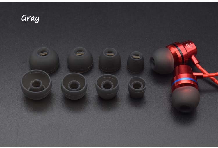 Soft Silicone Earbuds Ear Tips Ear Gels for Sennheiser CX 3.00 CX 5.00 In Ear Headphones 4Pairs: Grey
