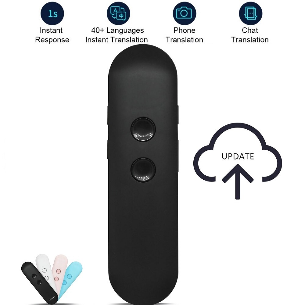 Mini traductor de voz T4 instantáneo, en tiempo Real, dos vías, Bluetooth, 42 idiomas, traducción para viajes de negocios, venta