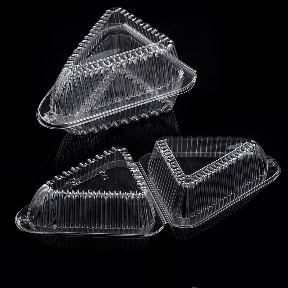 100Pcs Sandwich Plastic Verpakking Pizza Cake Dessert Verpakking Box Herbruikbare Ontbijt Doos Voor Thuis En Outdoor Picknick