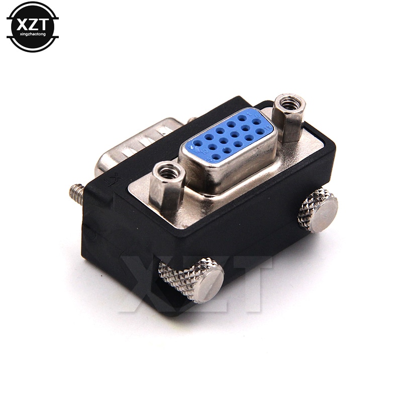 VGA Adapter SVGA Male to Female 90 Degree Right Angle vga to vga Adapter Connector VGA 15pin plug for HDTV Computer PC Projector