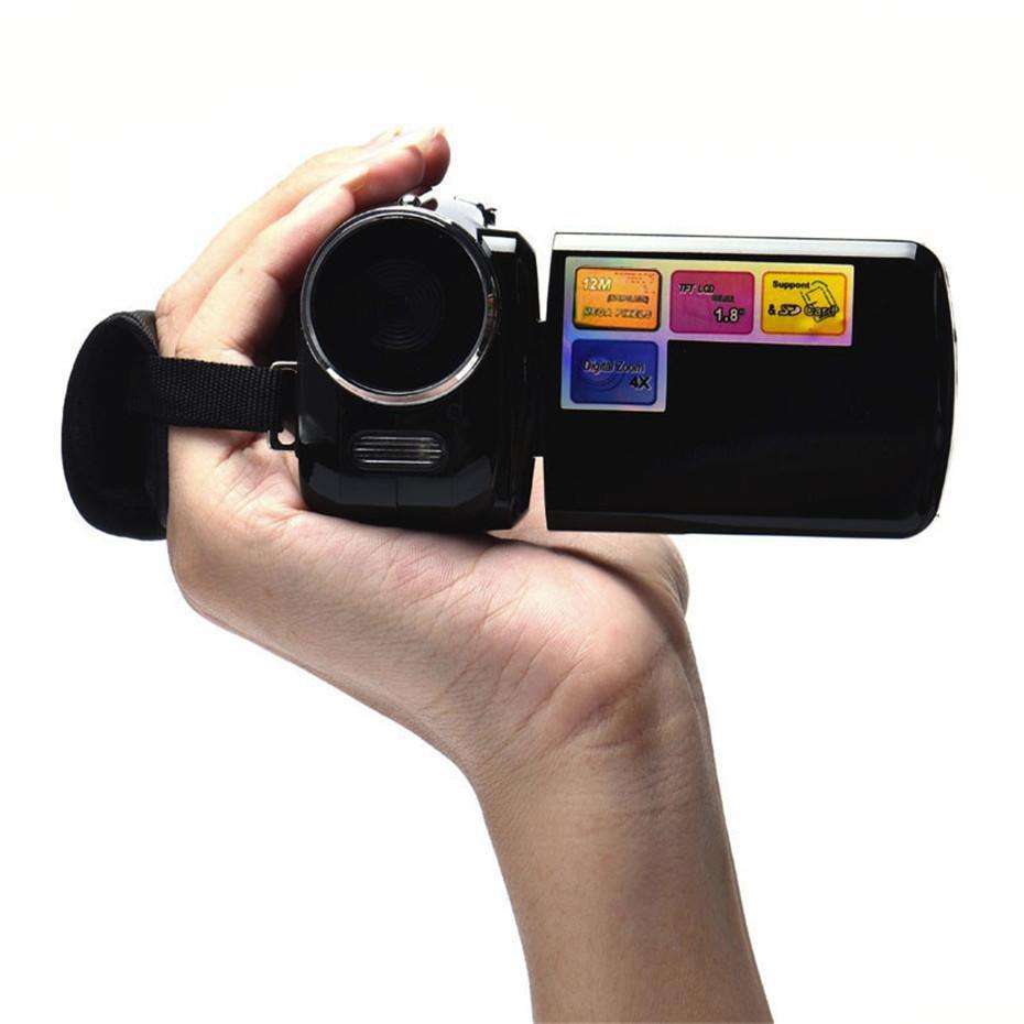 16MP HD 1080P Portable 16x Digital Zoom Camera 2 Inches LCD Screen Night Vision Video Recording Camcorder Handheld Home DV: Black / with 32GB SD Card