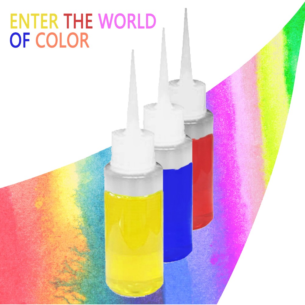 5 flasker slipsfarvestof-sæt giftfri diy beklædningsgenstand graffiti stof tekstilmaling 120ml farvet tøj slipsfarvestof kit pigment sæt #6.19
