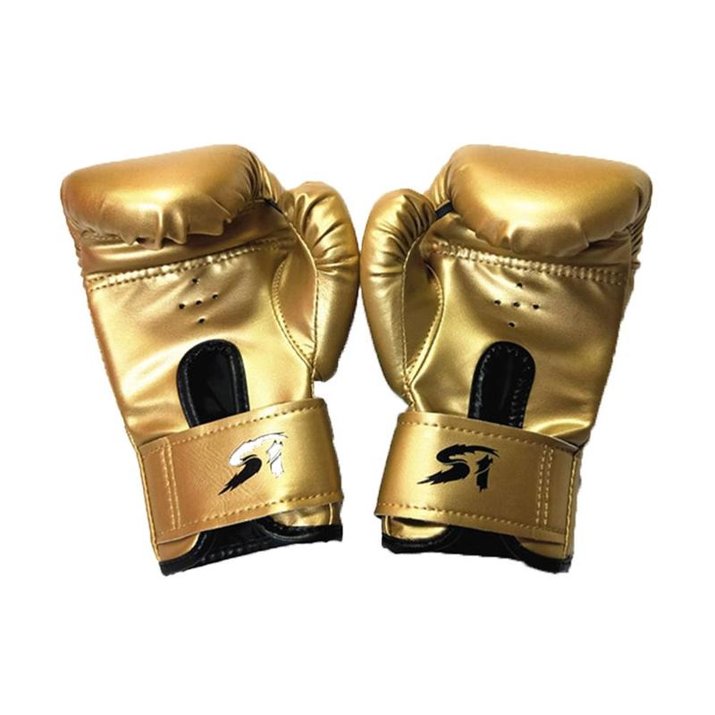 1Pair Pearlescent Solid Color Children Boxing Gloves Sanda Fight Punching Bag Gloves Sponge Foam Molding Liner Boxing Gloves