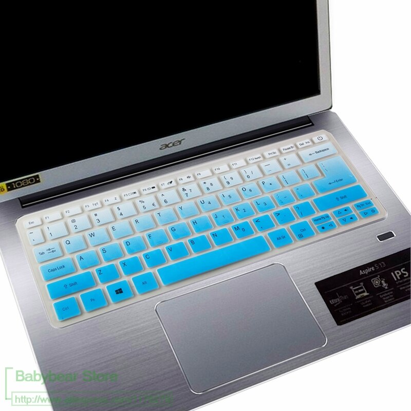 For Acer Swift 3 SF314-52 SF314-54 / Swift 1 SF114-32 14 inch i5 8250U notebook Silicone Keyboard Cover Skin Protector Guard: fadeblue