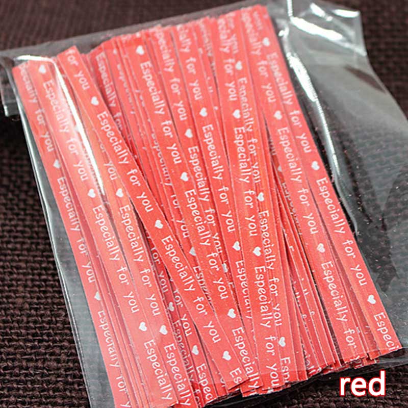100Stck/tasche Küche Spielereien Kuchen Twist Krawatte Draht metallisch Twist Krawatten Lutscher Nachtisch Zubehör Befestigungen Abdichtung Werkzeuge: verrotten