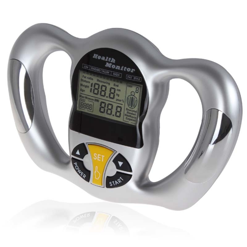 Lichaamsgezondheidsmonitor digitale lcd-vetmeter gewichtsverliestester caloriecalculator fitness slankheidsmeetinstrumenten