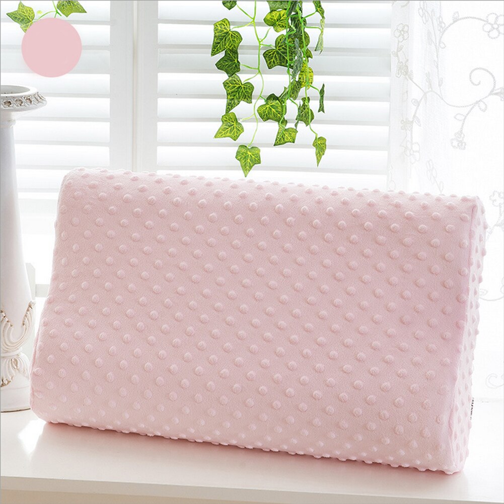 Contour Memory Foam Pillow Neck Back Support Orthopaedic Firm Head My Pillows: Pink