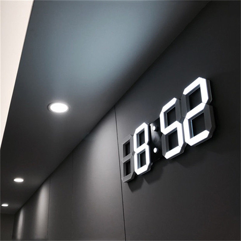 8 formede usb digitale bordure vægur førte tid display ure 24 & 12- timers display alarm udsætter boligindretning