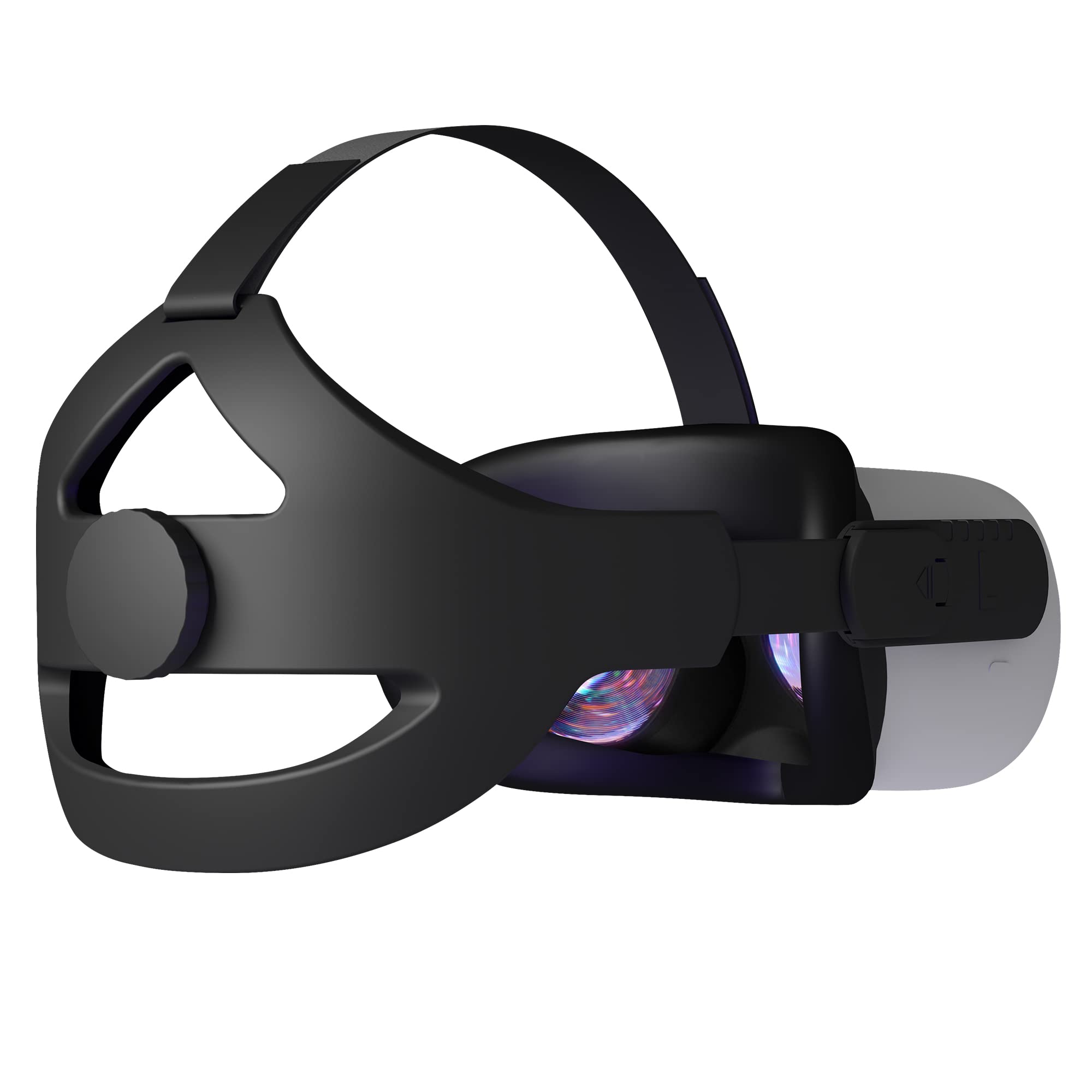 Head Strap Compatible for Meta Oculus Quest 2 Accessories with Head Cushion Replacement for Elite Strap Comfortable Protective: black