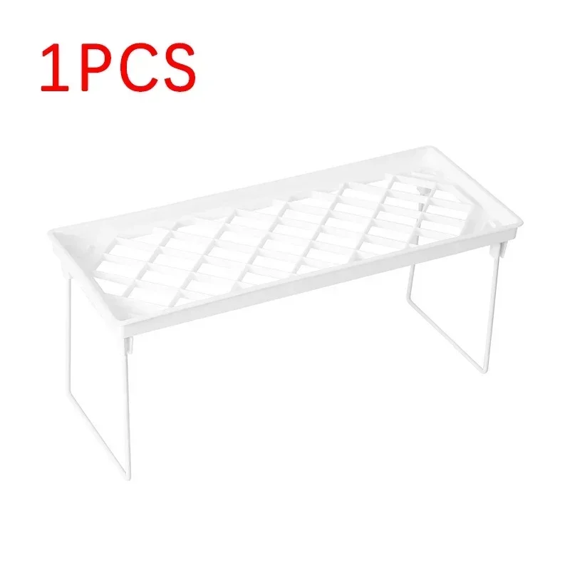1/2 stücke Klapp Regal Lagerung Rack Küche Badezimmer Klapp Schrank Lagerung Rack Küche Neuheit Zubehör Artikel Organizer: Black