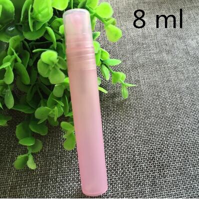 50 st 3 5 8 10 ml plastspray parfym miniflaskor liten spruta prov tom behållare dispensering: 8 ml rosa 50 st