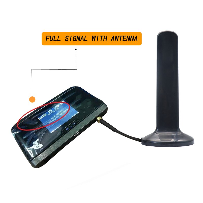 Magnetisk montering 2g 3g 4g 5g router modem mimo eksternt panel kvittering signal antenne 1 stk.