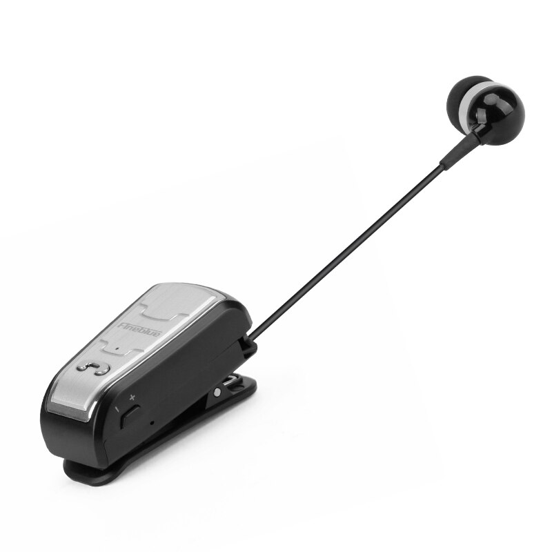 Fineblue FQ208 Bluetooth Headset - Wireless Clip-on Earphone with Mic - for iOS & Android
