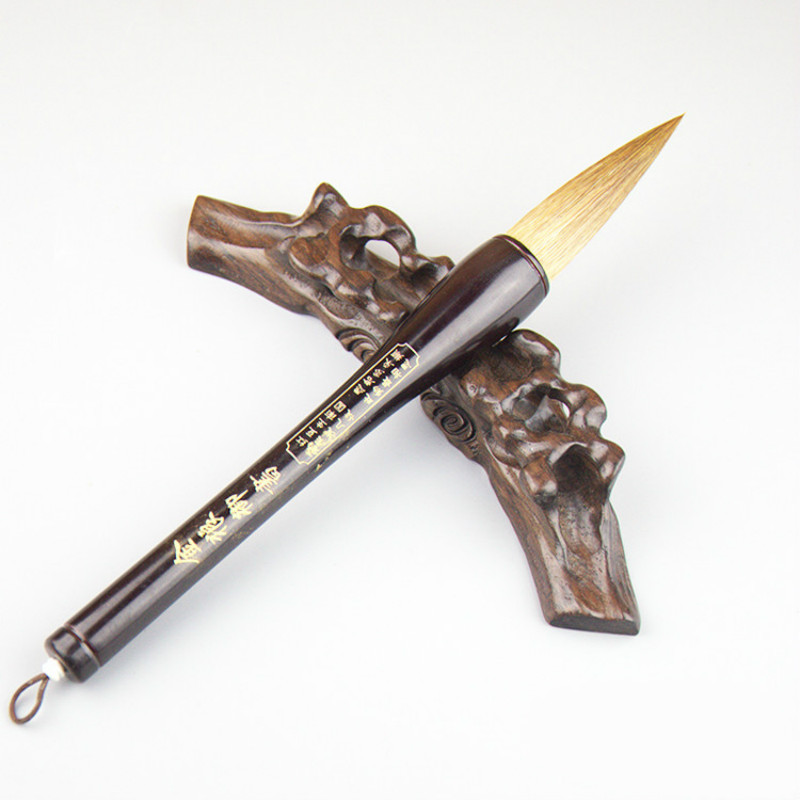 Chinese Traditional Calligraphy Brush Pen Caligrafia Hopper-shaped Brush for Couplets Weasel Rabbit Hair Chinese Painting Brush