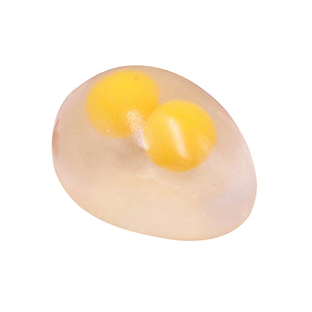 Oranje Tomaat Eye Shape Rubber Antistress Reliever Knijpt Bal Grappige Spelen Speelgoed: Double Egg Yolk