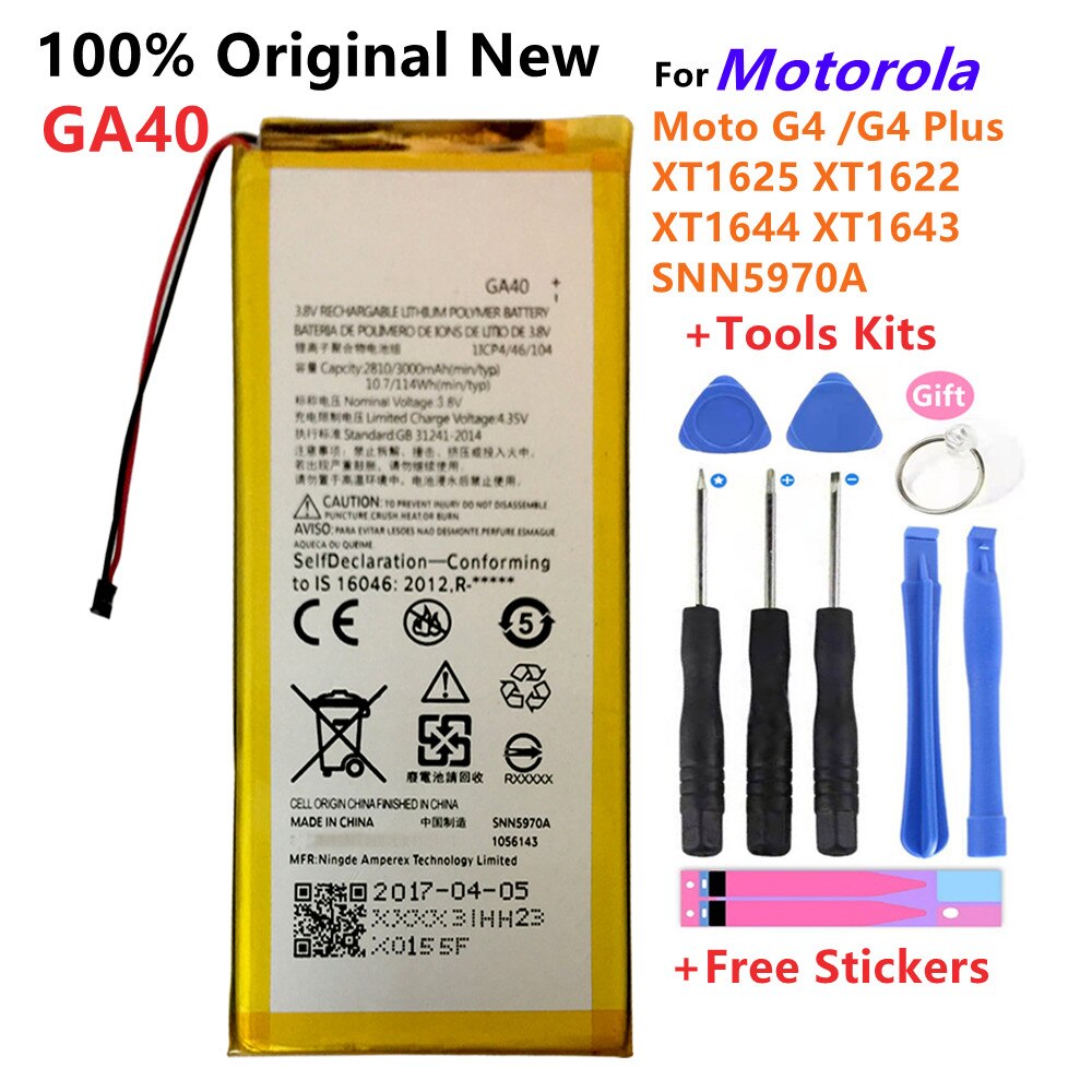 Originele Motorola Moto G4 /G4 Plus XT1625 XT1622 XT1644 XT1643 SNN5970A Telefoon 100% 3550Mah GA40 Batterij