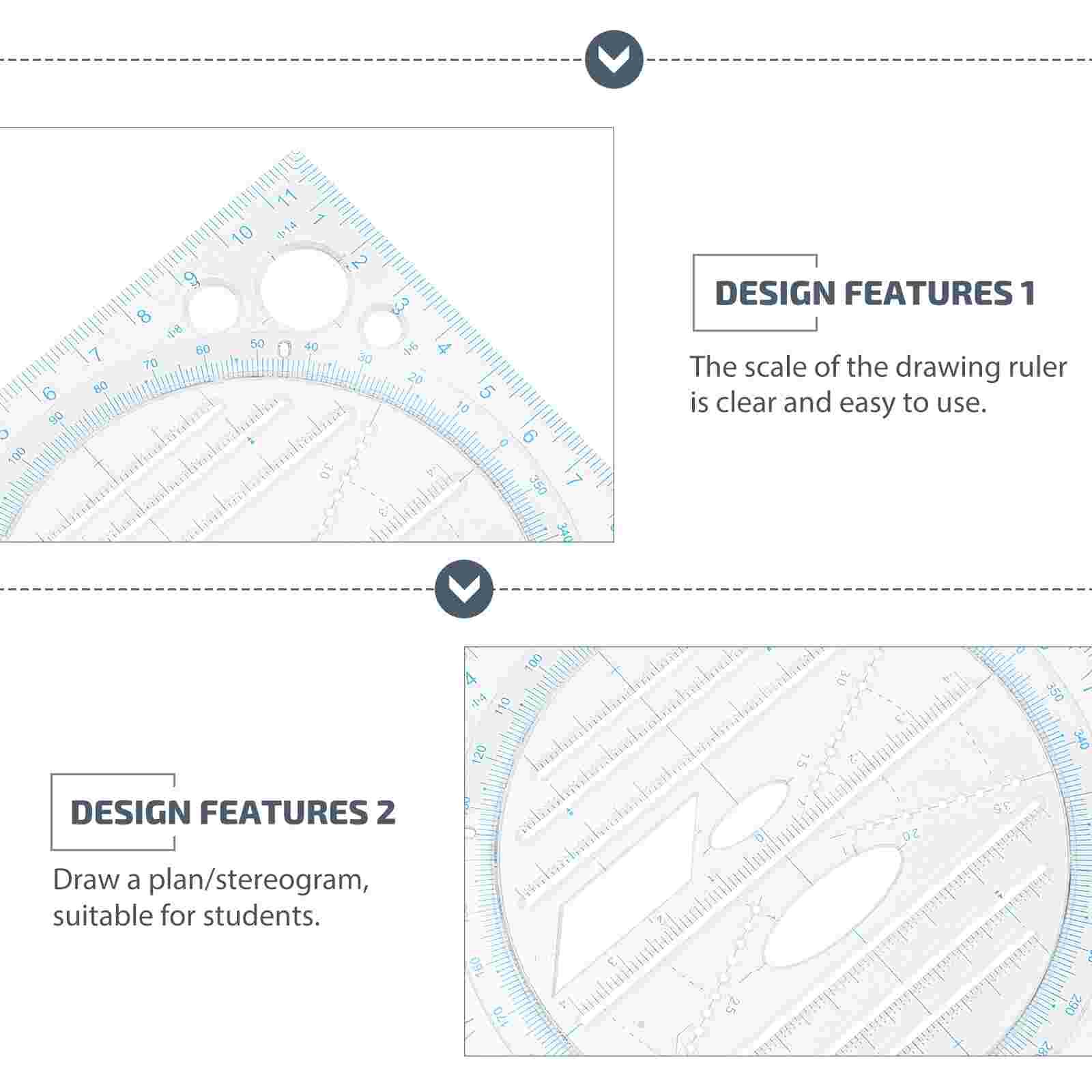 Measuring Ruler Protractor School Drawing Ruler Drawing Template Measuring Tool
