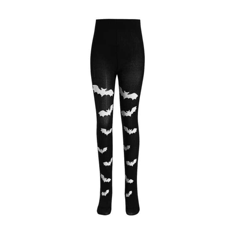 Soft Children Halloween Printed Pantyhose Girls Elastic Waist Warm Stockings Breathable Pantyhose Spring Autumn Leggings 4-7Y: B