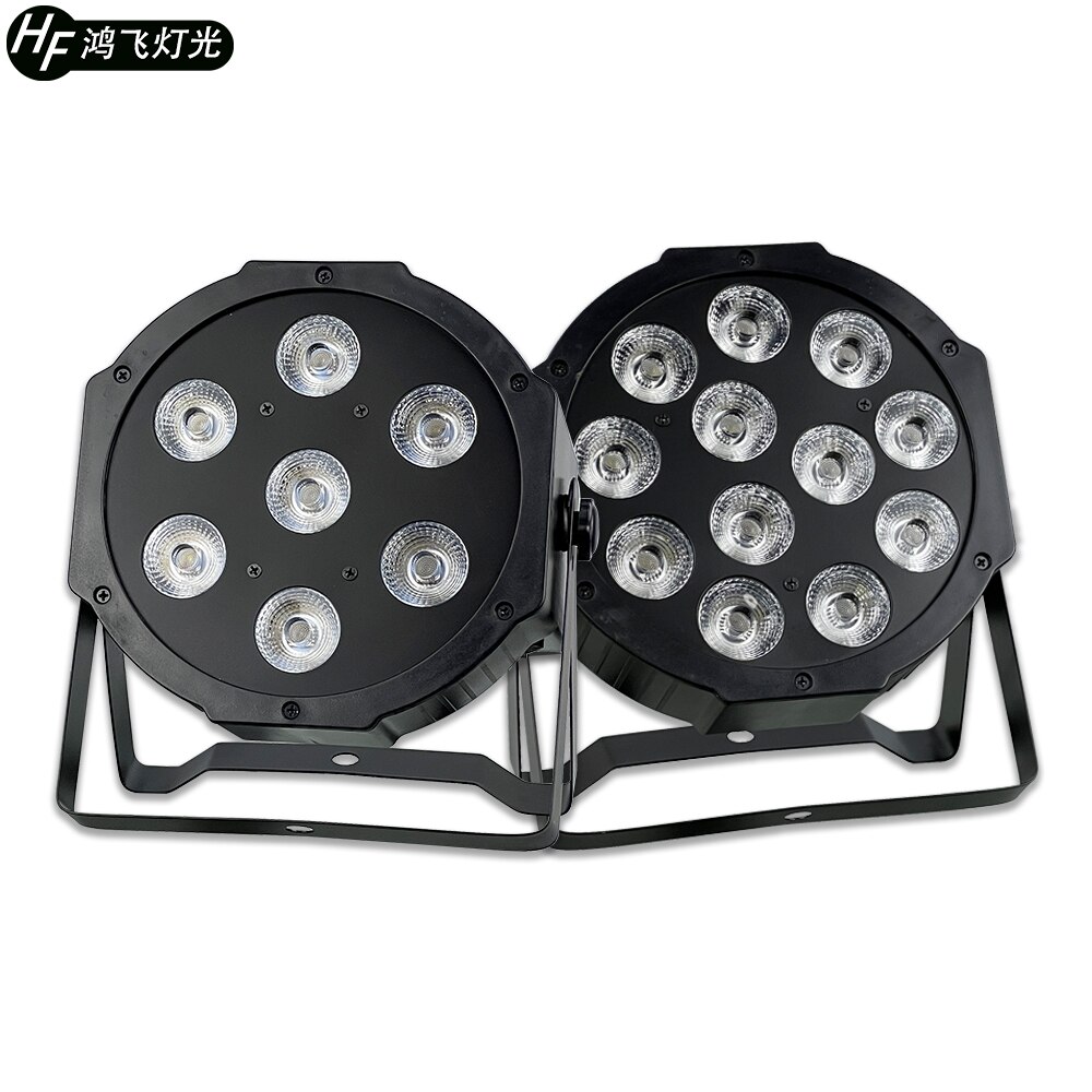 RGBWA UV 6-in-1 Bühne Led Par Licht DMX512 6-Farbe LED Flach Par Licht IN/OUT Stecker Stimme DJ Färben Lichter