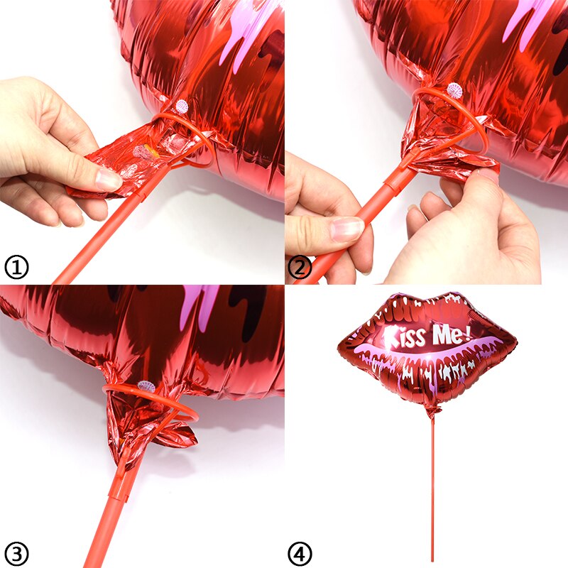 Porte-ballons en aluminium 5/10 pièces, porte-ballons en plastique avec tasse, accessoires, tiges en PVC pour décorations de fête d&#39;anniversaire et de mariage