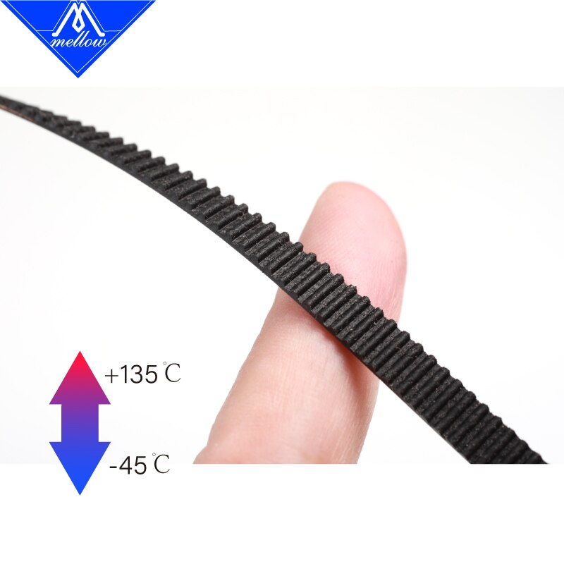 dolce Cinghia sincrona per ingranaggi EPDM cancelli-LL-2GT ad alta temperatura GT2 Larghezza 6MM 9MM 10MM Cinghia dentata per stampante 3D scatola Voron BLV