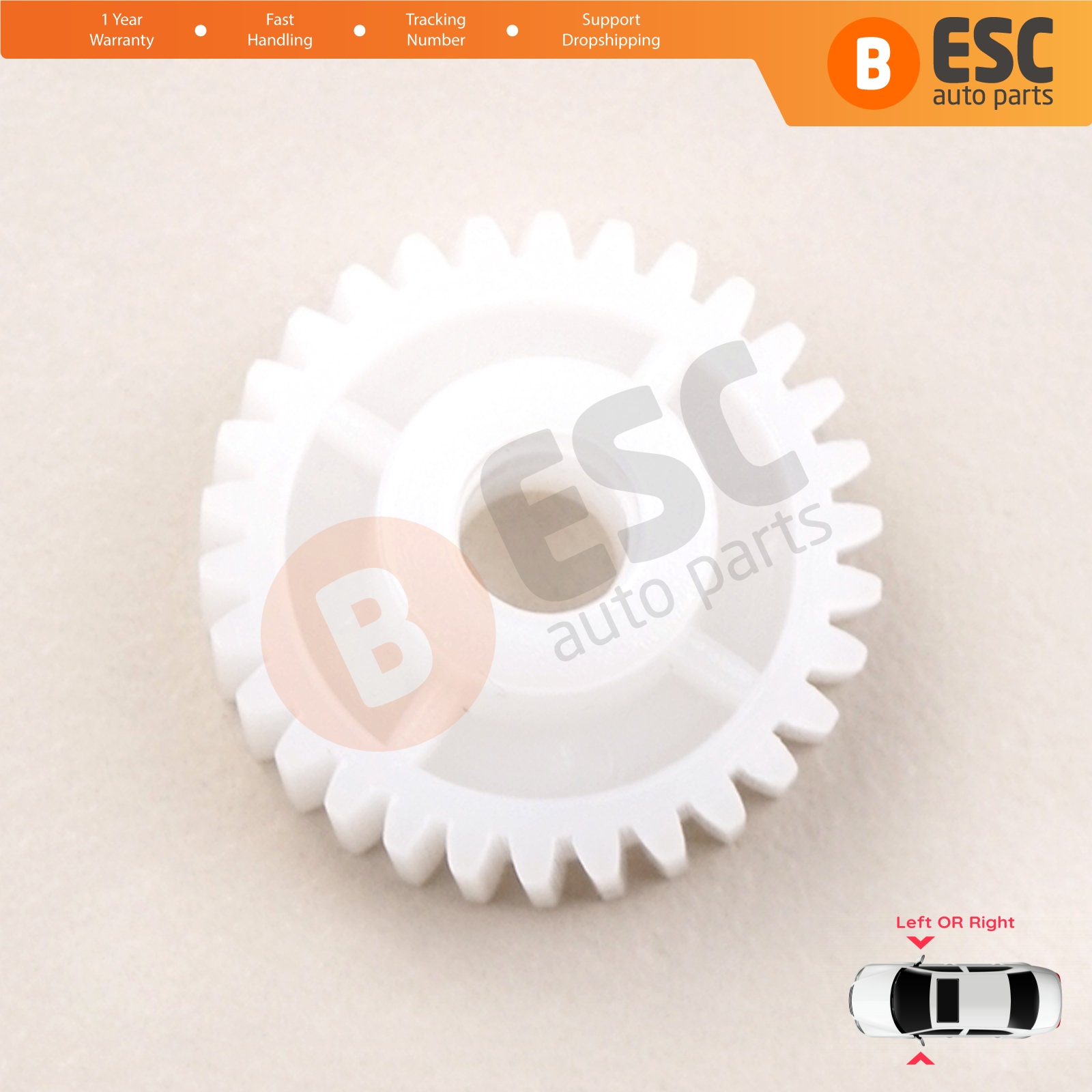 Engrenage de réparation de moteur pliant de miroir latéral d'esc EGE590 pour Kia Hyundai 30 dents