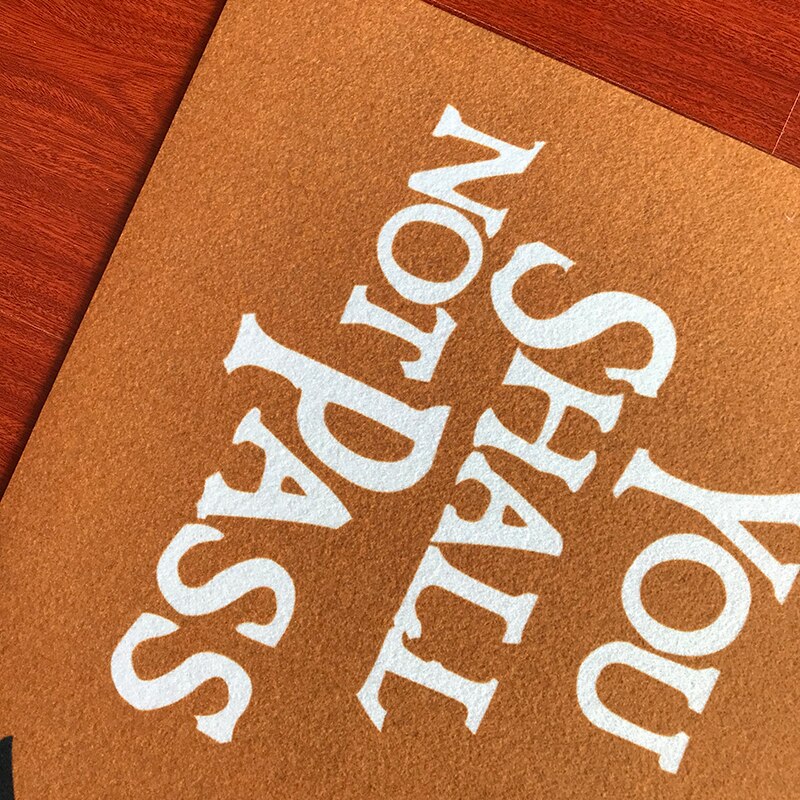 Get Digital Doormat You shall not pass | Carpet Entrance Rug Front Door Welcome Mat | Made from high