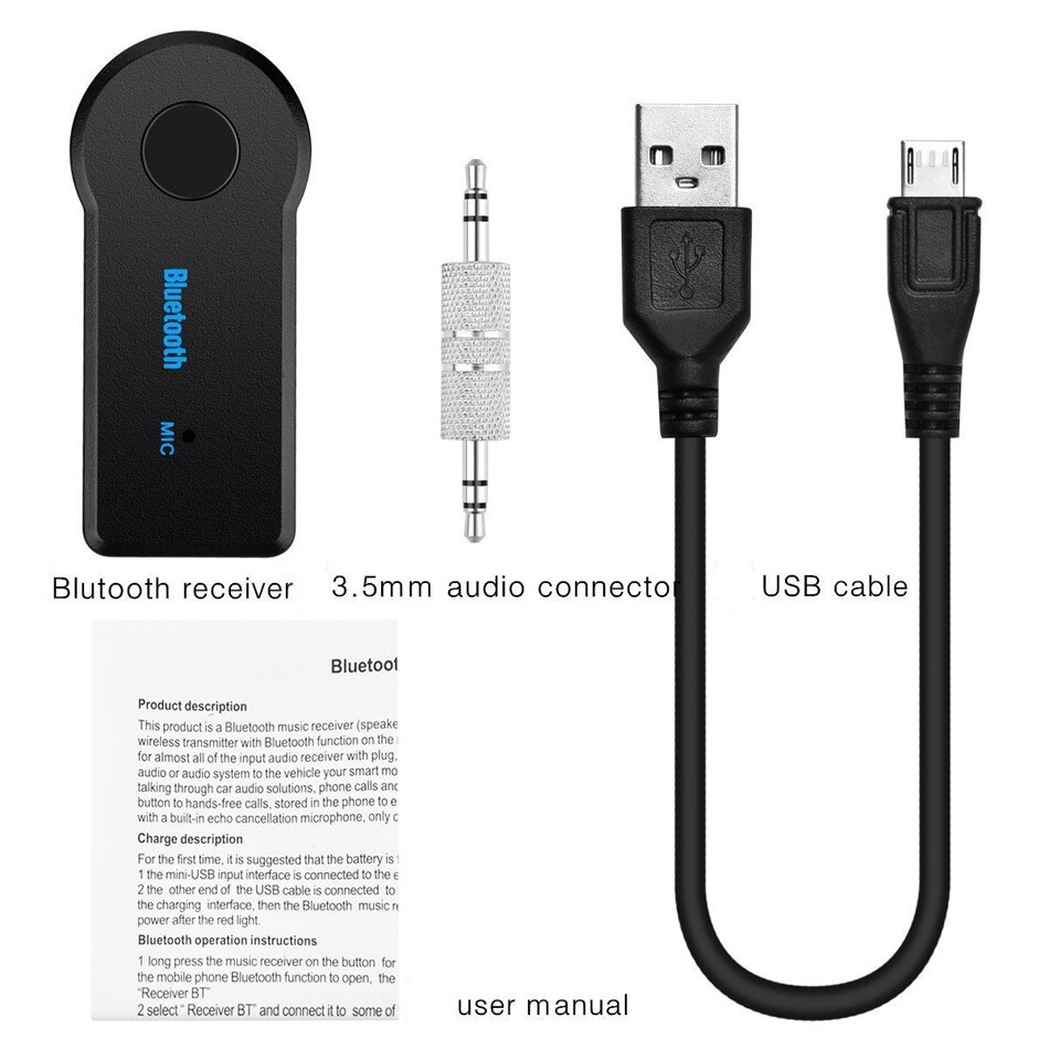 Ricevitore Bluetooth 5.0 aptX LL 3.5mm AUX Jack Audio adattatore Wireless per cuffie per PC per auto Mic 3.5 Bluetooth 5.0 recettore