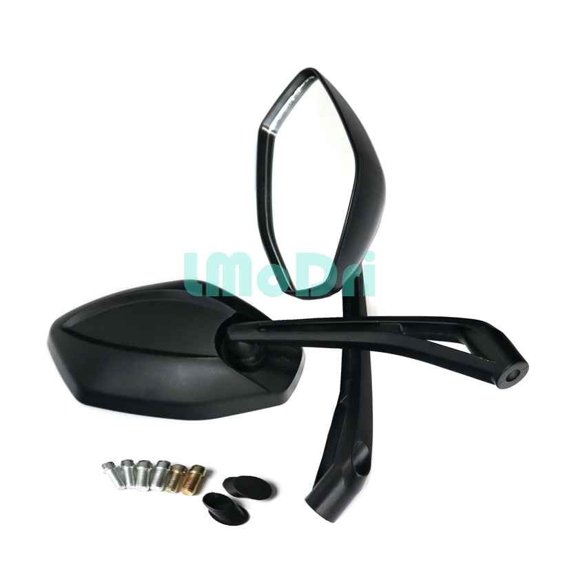 LMoDri 2pcs/Pair Motorcycle Rear View Mirror Motorbike Rearview Mirrors Motocross Back Side Mirror ATV Moto Dirt Pit Bike