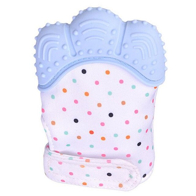 Anneau de dentition en Silicone sans BPA pour bébés, jouets, brosse à dents, soins dentaires, perles d'allaitement, pour enfants: blue1