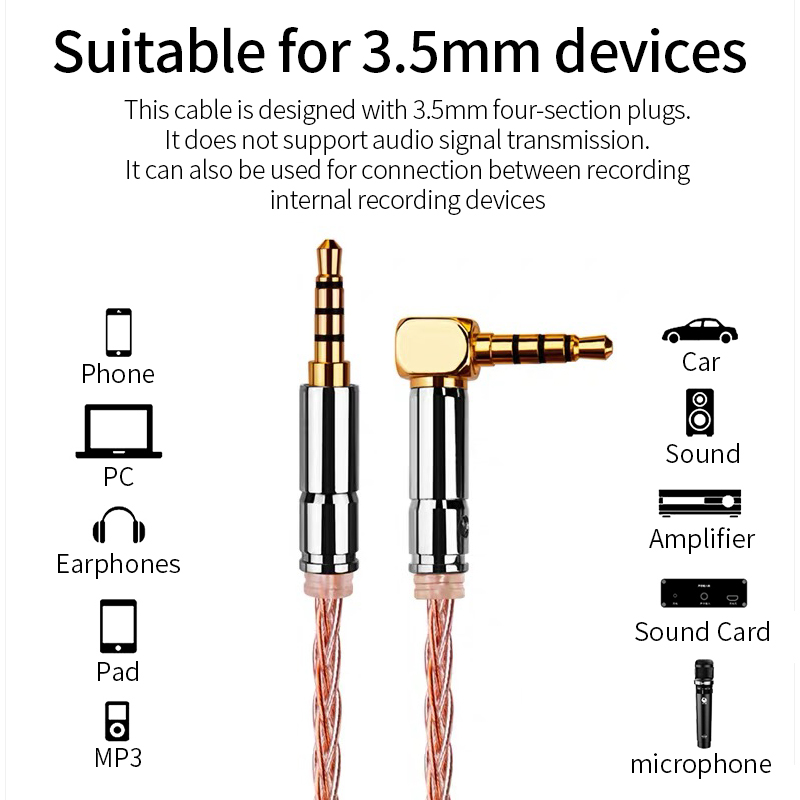 Todn high end hifi Jack 3.5mm Audio Cable OCC Braid 3.5mm Car AUX Cable for Phone MP3 Car Headset Speaker