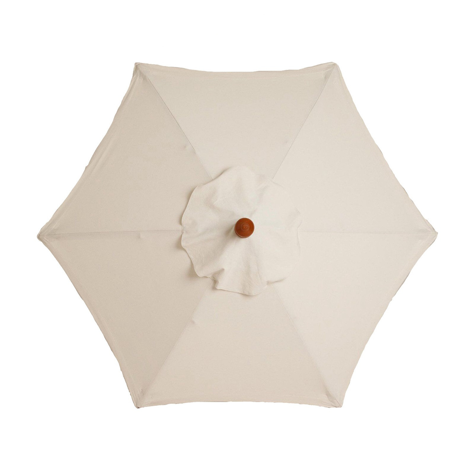 10ft 6/8 Ribben Patio Paraplu Luifel Top Cover Waterdicht Vervanging Stof Doek: White / 3M 8Ribs