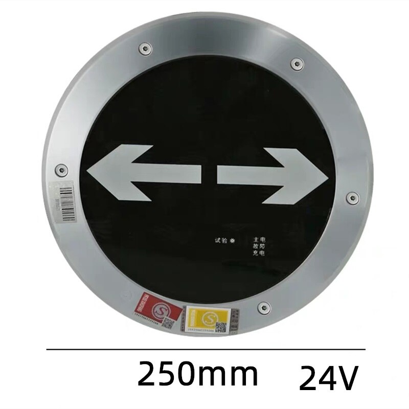 Buried fire exit indicator light emergency lamp for shopping mall building office: 24v 2 arrows