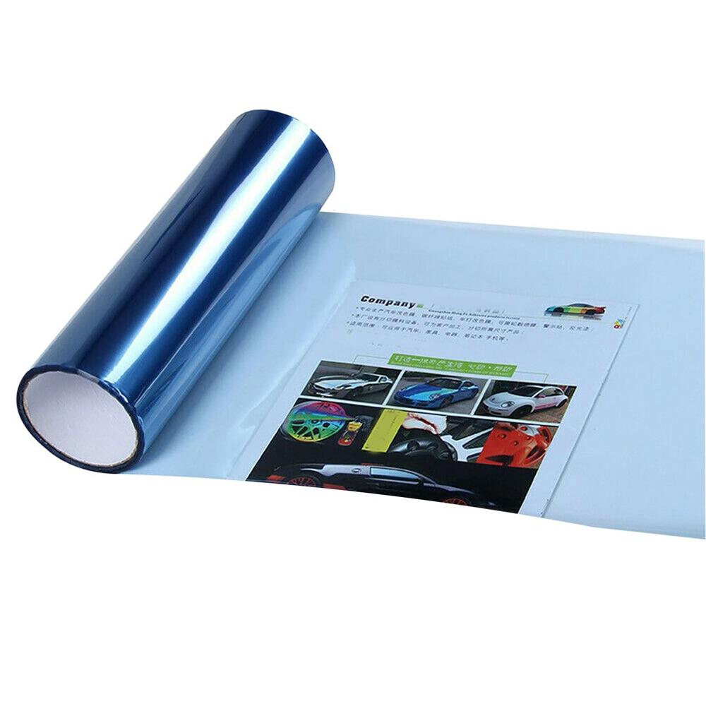 Linterna del coche de la luz trasera tinte de vinilo película única etiqueta linterna del coche de la película de cambio color de luz de la luz de niebla de La etiqueta engomada: light blue