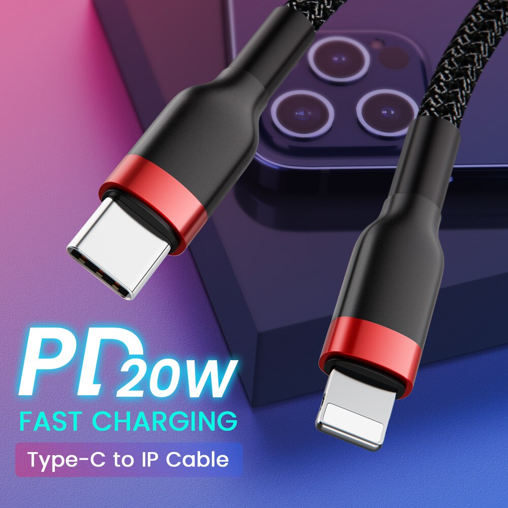 USB C Schnelle Ladekabel Für iPhone 12 11 Profi Max 12 Mini XS XR ES PD 20W Schnell daten Ladekabel USB Typ C Kabel Für Telefon