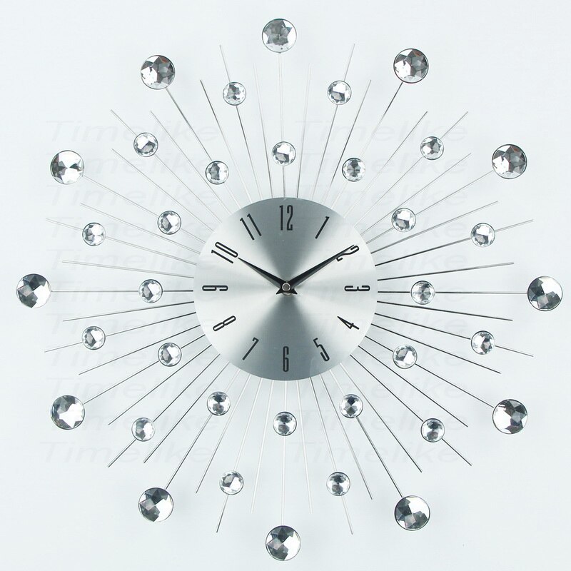 Horloge Murale Squelette 40 Cm - Chiffres Arabes - Mouvement Silencieux - Style Vintage Industriel