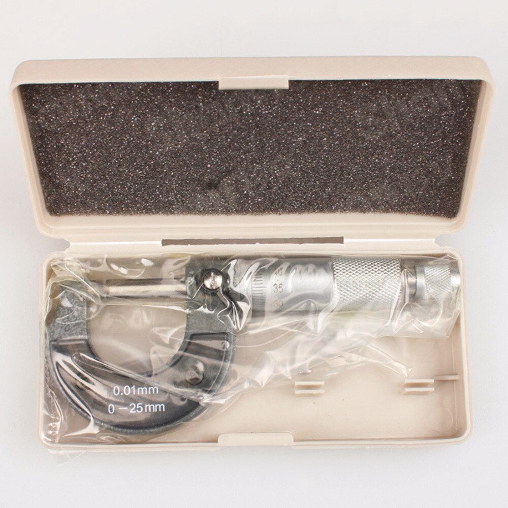 Herramienta micrométrica Digital de calibre exterior, herramienta de calibre de 0-25mm y 0,01mm con Metal para pinza mecánica
