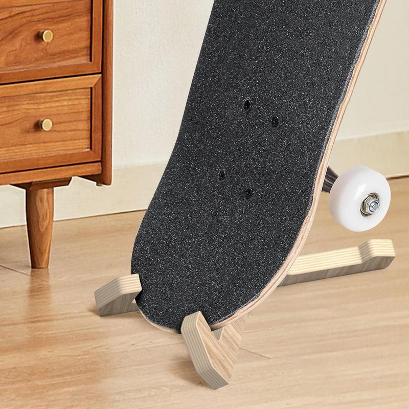 Support de skateboard en bois, présentoir de skateboard, assemblage rapide et facile, gain de place pour ranger les skateboards, fournitures pour la maison