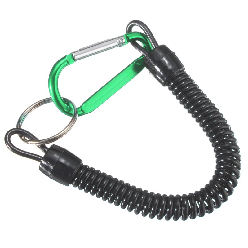 Cordones de pesca cuerdas de navegación Kayak Camping pinzas seguras Lip Grips aparejos herramientas de pesca accesorio de pesca mosquetón: Green