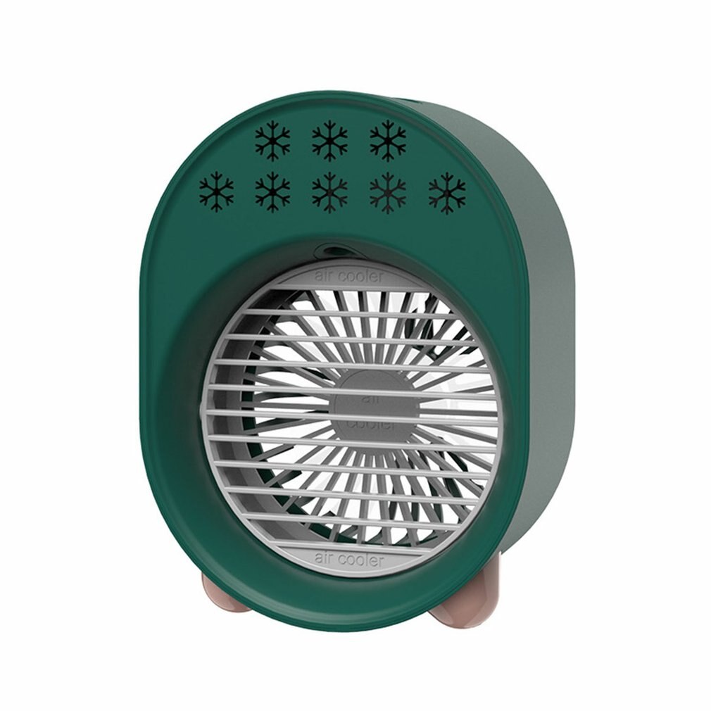 Portable Mini Conditioner 7 Colors Light Multifunction USB Plug-in Humidifier Office Home Desktop Refrigeration Fan