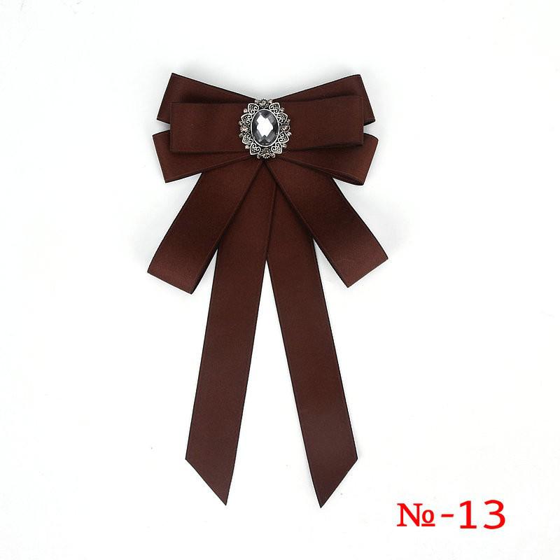 Mode Vlinder Knoop Lint Diamant Bowtie College Dames Wit Rhinestone Shirts Strikje Cadeau Voor Vrouwen Accessoires: 13