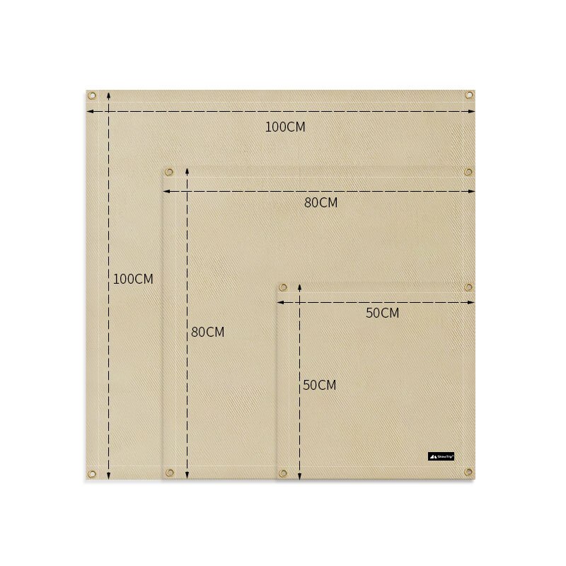 Outdoor Brandwerende Doek Vlam Mat Brandvertragende Heatproof Deken Glas Gecoat Warmte Isolatie Pad Camping Picknick Barbecue Wandelen