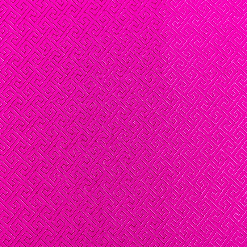 Kinesisk stil brokade jacquard satin stof materiale til syning cheongsam kimono og tasker til gør-det-selv: Meihongbense