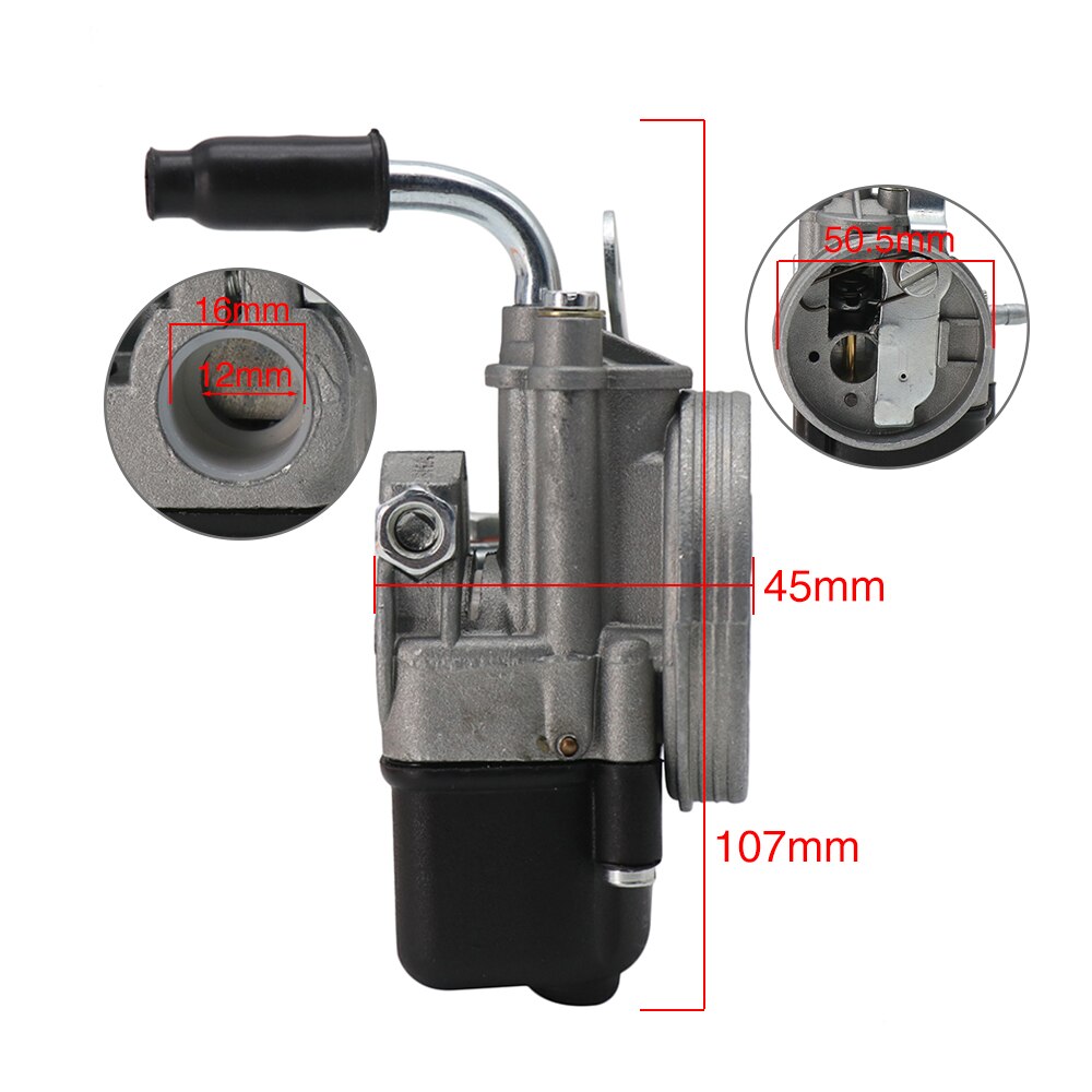 Alconstar-förgasare för piaggio ciao px fl vespa moped pocket sha 1212 dellorto carb  r2219 universell racing motorcykel carb