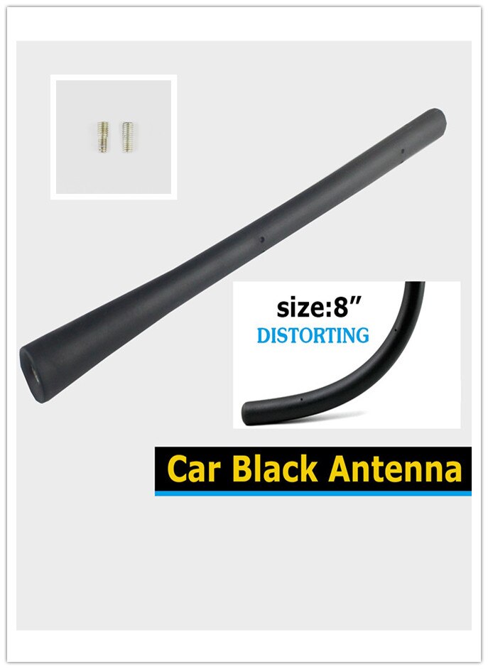 Voor Acura Modellen Auto Zwart 8 "20 cm Antenne Afwerking Awesome 5mm 6mm Schroef-in Vervanging kit