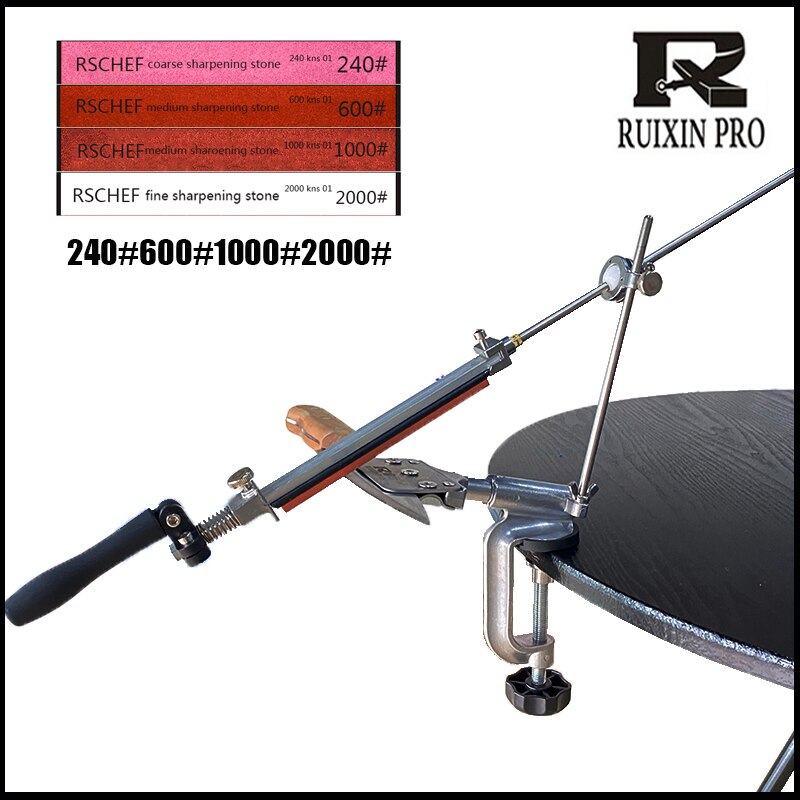 Ruixin Pro Knife Sharpener Fixed Angle Sharpener, Fixed Angle, Sharpening Tool Kitchen Knife, Scissors: K