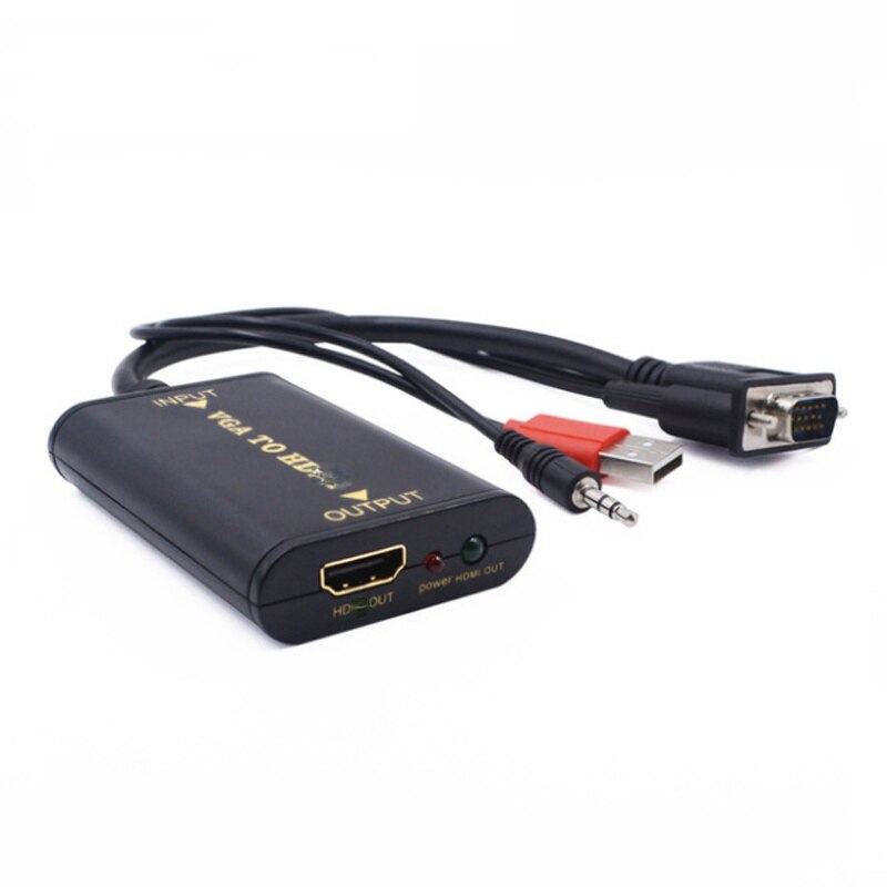 Vga Naar Hdmi-Compatibel Vrouwelijke Converter Met Usb Met Audio Vga Naar Hdmi Video Converter: Default Title